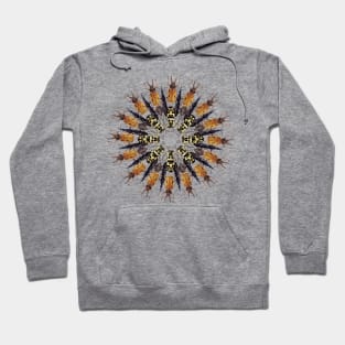 Brown bugs mandala Hoodie